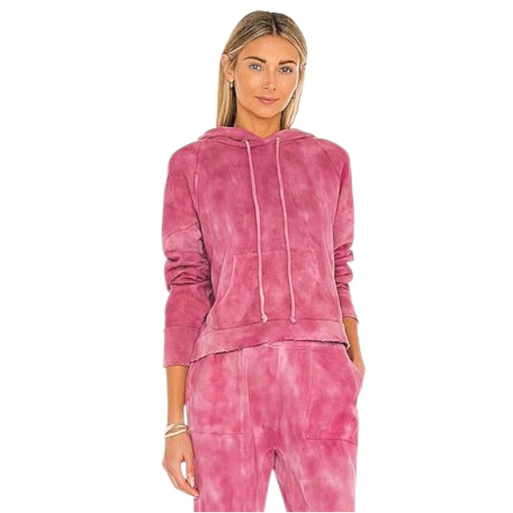 LoveShackFancy Anarosa Hoodie in Pink S